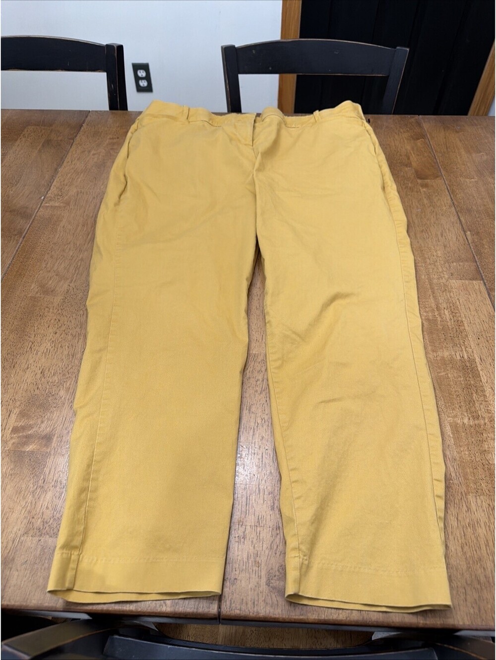 Lane Bryant Allie Pants Women’s Size 16 Mustard Yellow Gold Stretch Straight